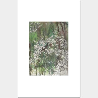 English Summer meadow, grasses, flowers, cowparsley design Posters and Art